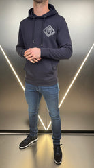 Luxury Double Crest Hoodie - Navy - Vincentius