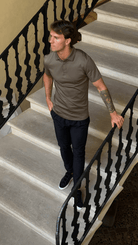 Luxury Mercerised Mocha Polo T Shirt - Vincentius