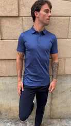 Luxury Mercerised Sapphire Polo T Shirt - Vincentius