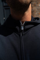 Pique Zip Through Jacket - Navy - Vincentius