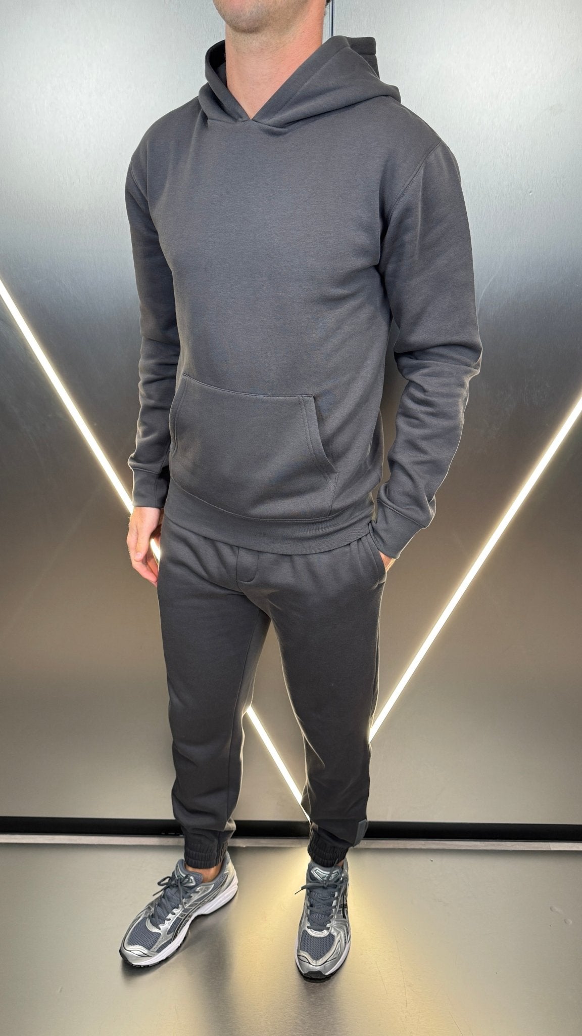 Silicone Badge Every Day Tracksuit - Charcoal/Grey - Vincentius