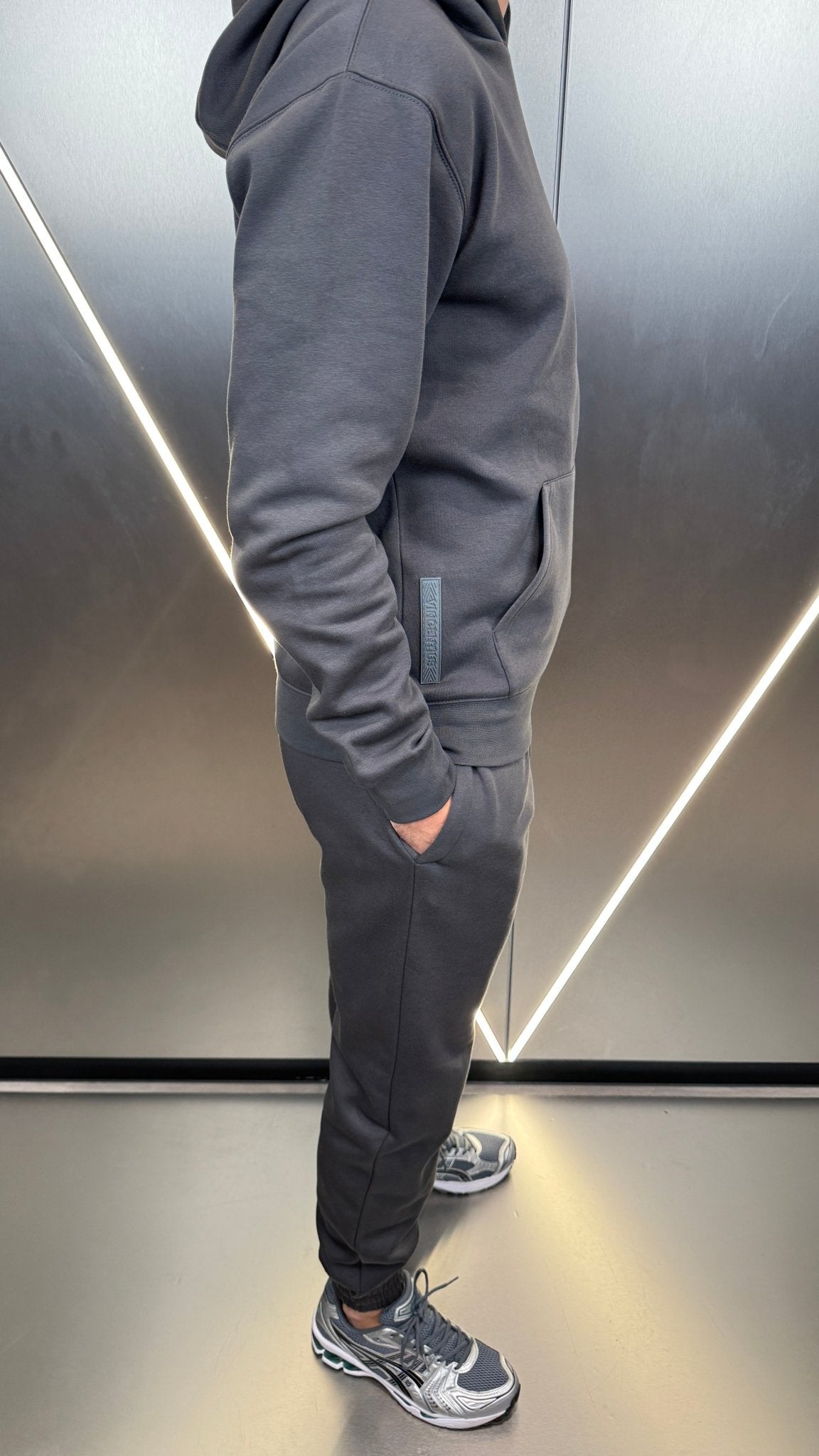 Silicone Badge Every Day Tracksuit - Charcoal/Grey - Vincentius