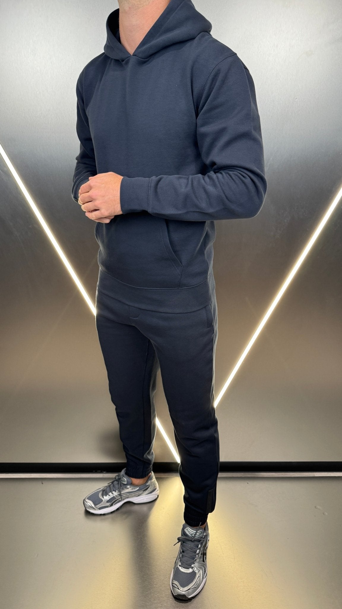 Silicone Badge Every Day Tracksuit - Navy/Black - Vincentius