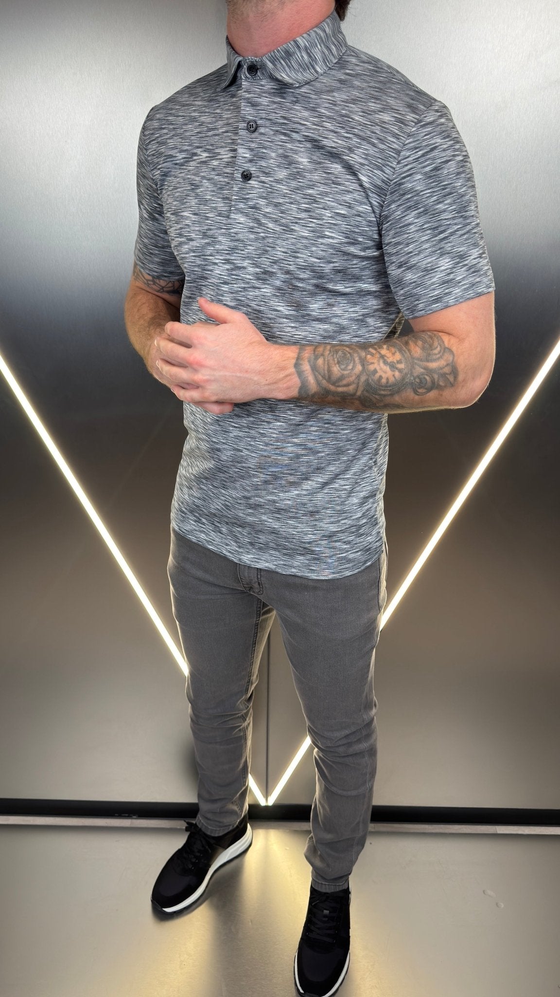 Space Dye Polo V2 - Black - Vincentius