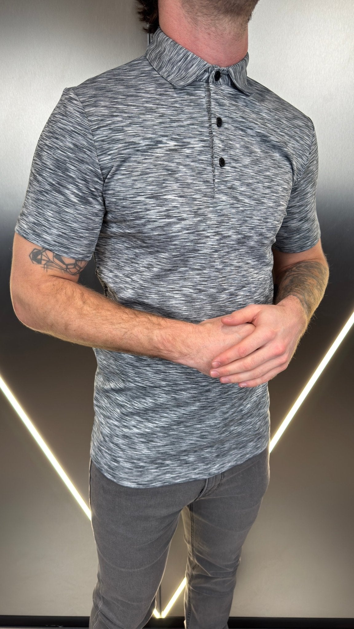 Space Dye Polo V2 - Black - Vincentius