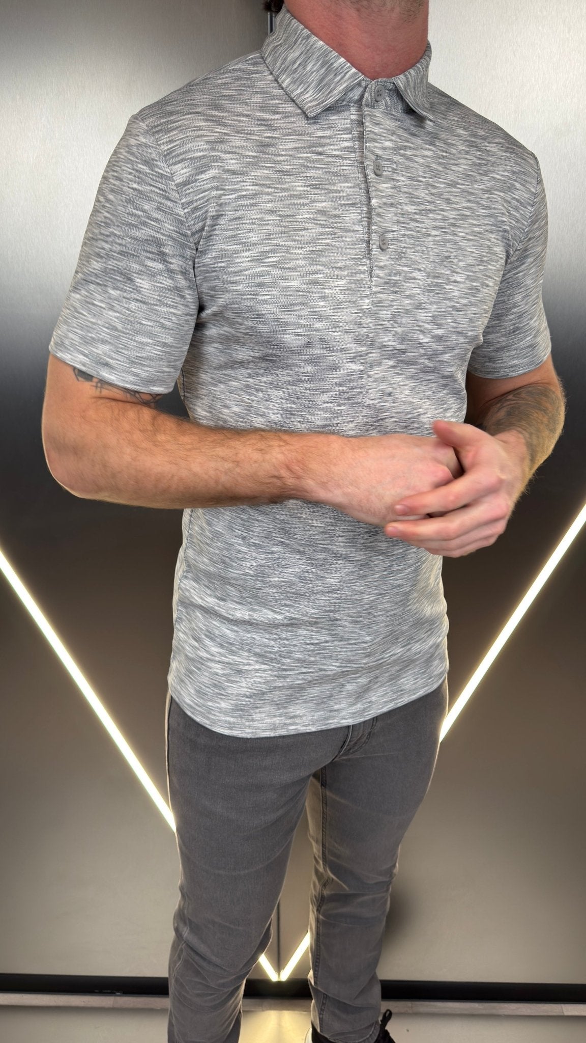 Space Dye Polo V2 - Grey - Vincentius
