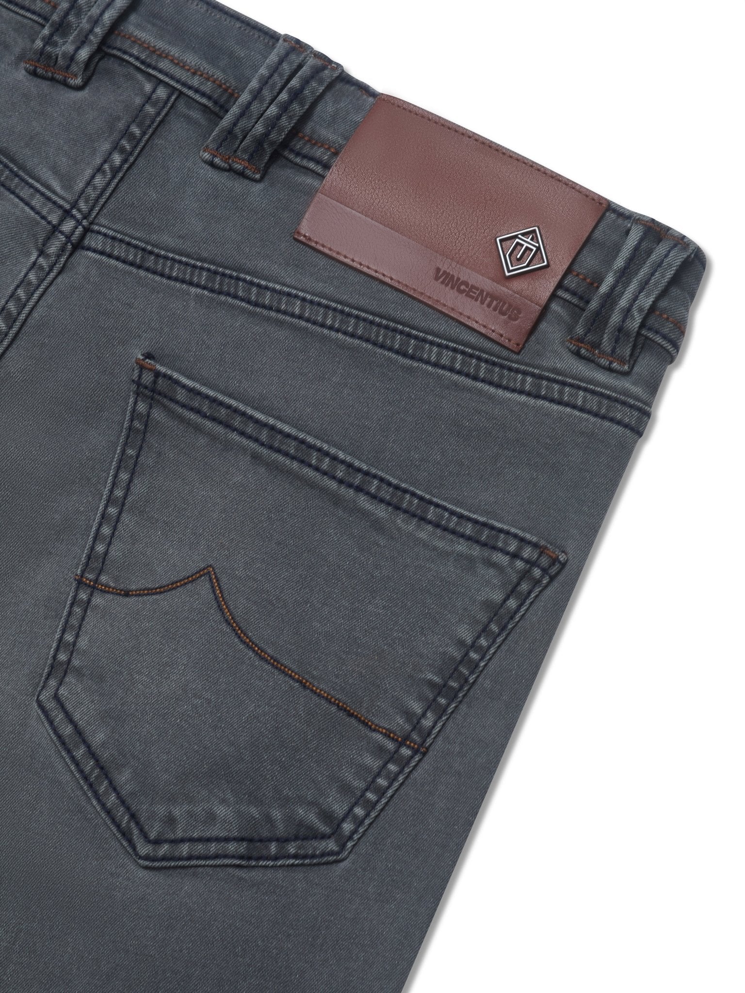 Super Luxury Edition Denim Jeans - Grey - Vincentius