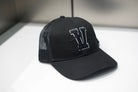 Varsity Trucker Cap - Black (PRE - ORDER NOW, EXPECTED MID JUNE) - Vincentius