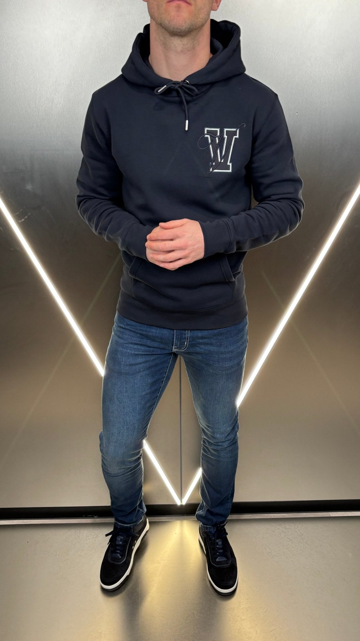 Varsity V2 Luxe Hoodie - Navy - Vincentius