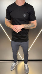 Vincentius Badge T-Shirt - Black - Vincentius