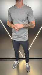 Vincentius Badge T-Shirt - Grey - Vincentius