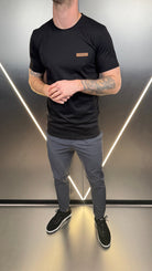 Vincentius Leather logo T-Shirt - Black - Vincentius