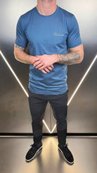 Vincentius Script Logo T-Shirt - Airforce - Vincentius